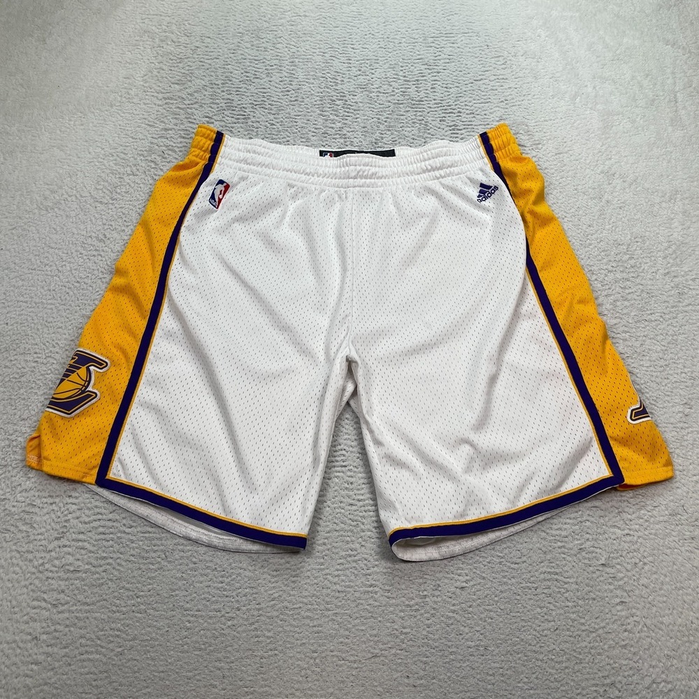 Vintage Adidas Los Angeles Lakers Basketball Shorts Men's Size 2XL STAINS